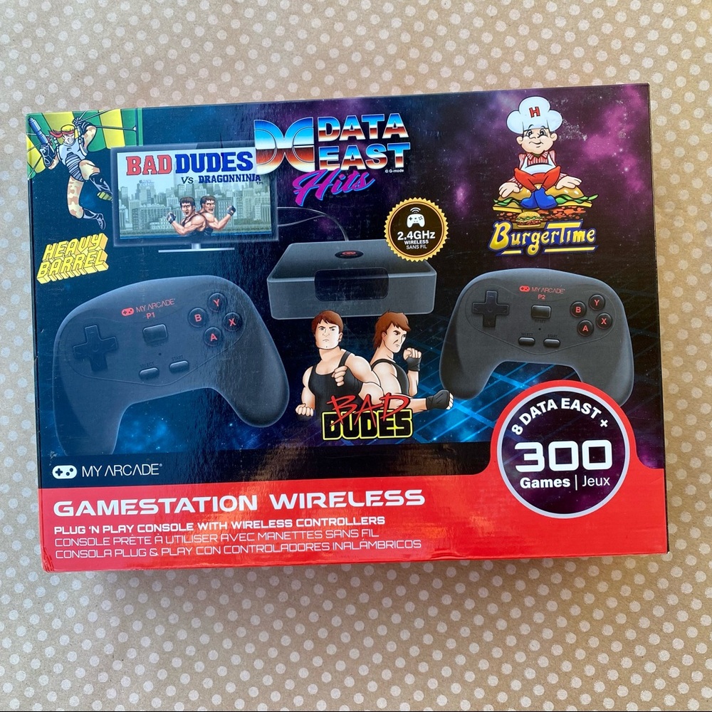 My Arcade GameStation Wireless Plug and Play Game Console with 2 Controllers